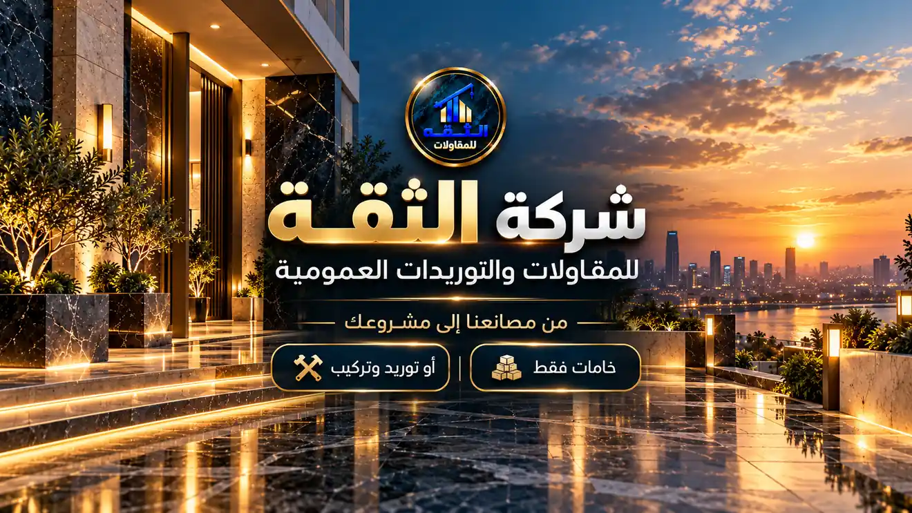 شركة الثقة للمقاولات والتوريدات العمومية - خامات فقط أو توريد وتركيب
