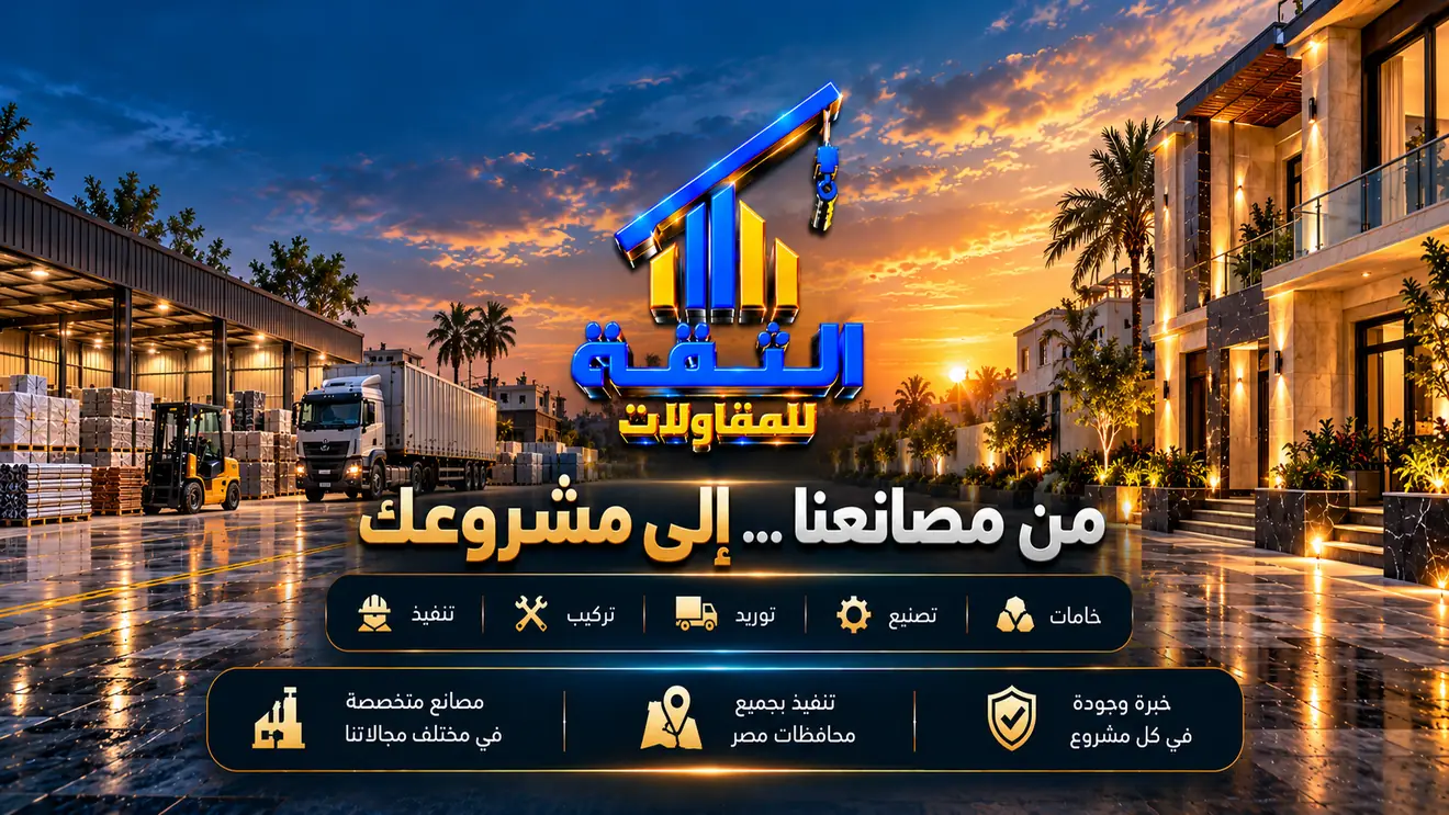 شركة الثقة للمقاولات والتوريدات العمومية - خامات فقط أو توريد وتركيب