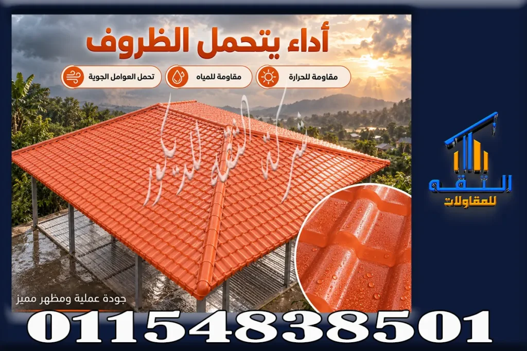 تركيب قرميد بلاستيك في 6 أكتوبر للفلل والأسطح